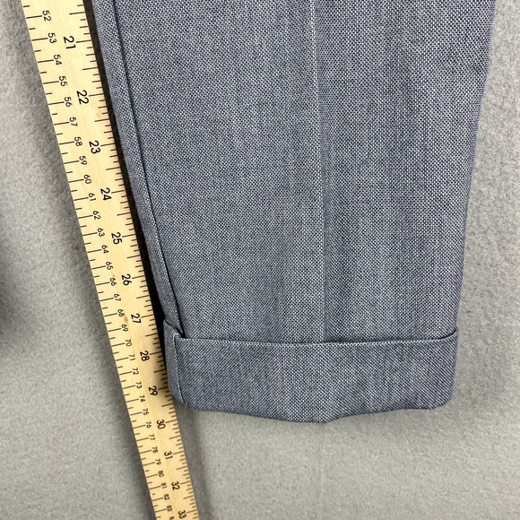 Mac Jeans Lennox Pants Mens 33x29 Blue Chino Cuffed Germany Career Office Preppy - Picture 8 of 16